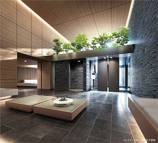 サーパス新水前寺駅前 エントランスホール完成予想図