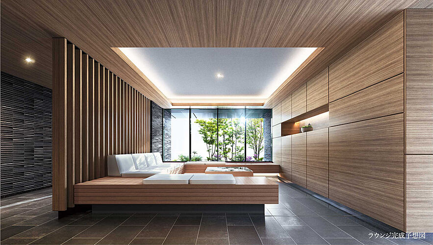 サーパス新水前寺駅前 ラウンジ完成予想図