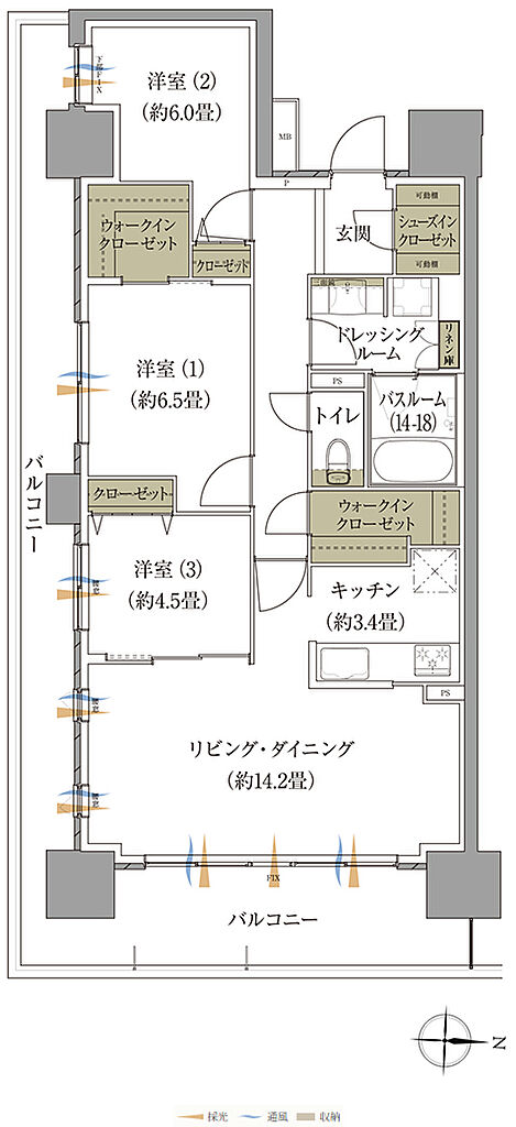 ザ・レジデンス松本深志 間取り M