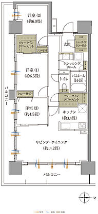 ザ・レジデンス松本深志 間取り M