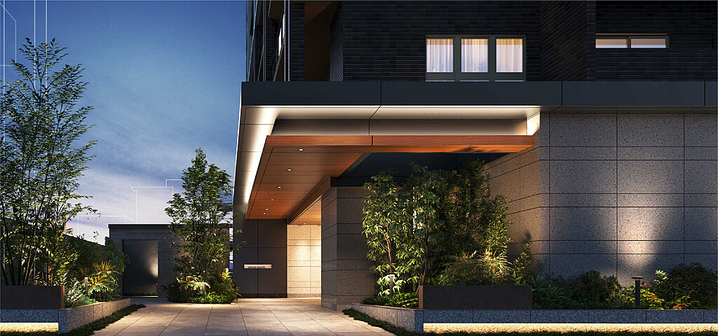 サーパス草津 エントランスアプローチ完成予想図