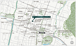 サーパス甲府朝日レジデンス 現地案内図