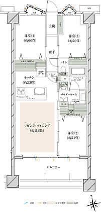 ヴェレーナグラン府中美好 間取り 【第5期1次（最終期）】BB