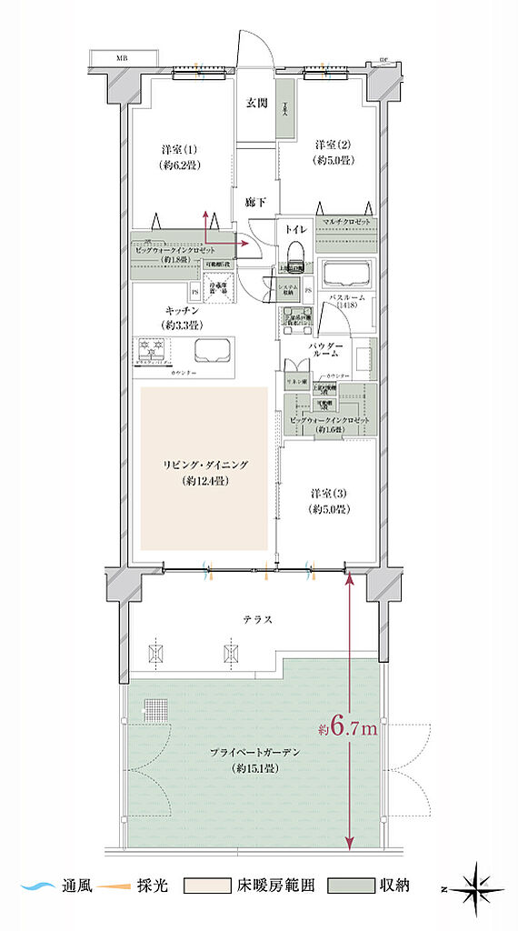 ヴェレーナグラン府中美好 間取り 【第2期1次】ADg