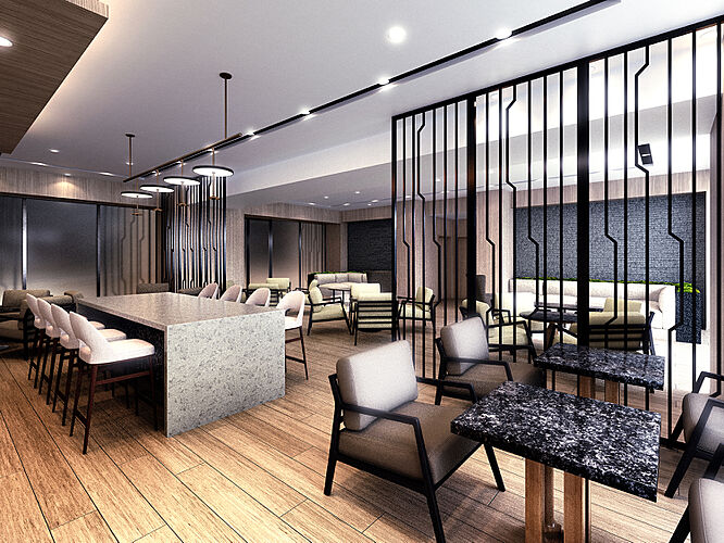 リビオシティ文京小石川 マルチラウンジ完成予想CG