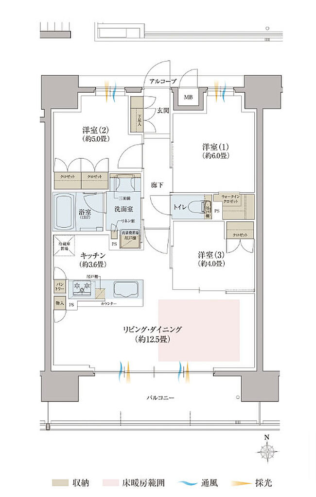 リビオ八戸ノ里駅前 間取り B