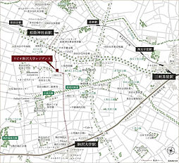 リビオ駒沢大学レジデンス 現地案内図