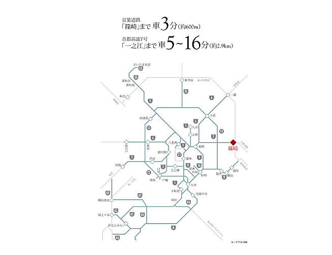 リビオ篠崎 アクセス図