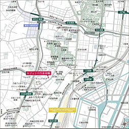 ルジェンテ白金高輪 現地案内図