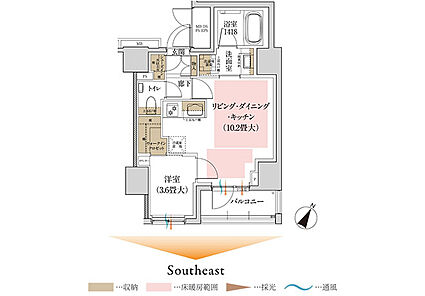 ルジェンテ神楽坂 間取り A