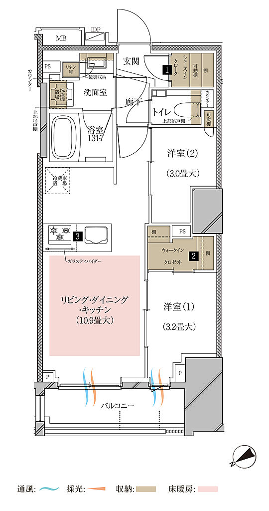 ルジェンテ横濱馬車道 間取り 【先着順販売住戸】C