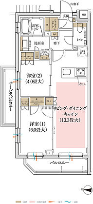 ルジェンテ新高円寺 間取り A1