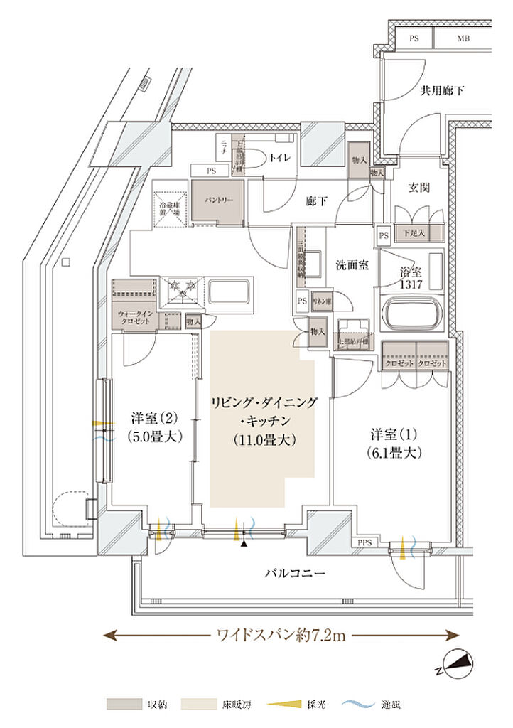 ルジェンテ中野 間取り F