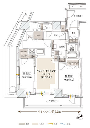 ルジェンテ中野 間取り F