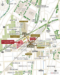 リーフィアタワー海老名クロノスコート 現地案内図