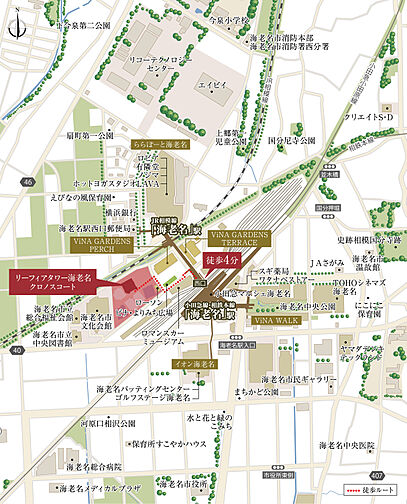 リーフィアタワー海老名クロノスコート 現地案内図