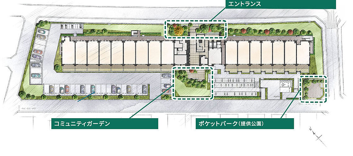 リーフィアレジデンス栗平テラス 共用部