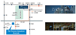 Theフローレンス平和公園リバーサイド アクセス図