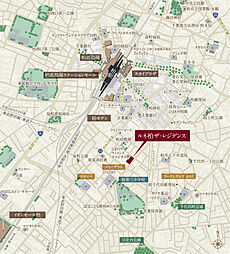 ルネ柏ザ・レジデンス 現地案内図
