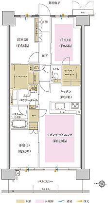 プレミスト藤が丘 間取り P-C