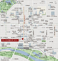 プレミスト旭川ザ・タワー 現地案内図