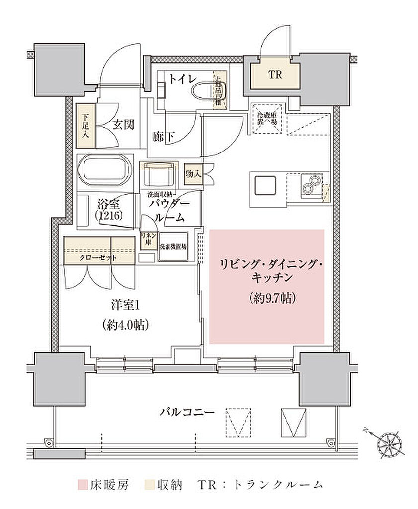 プレミスト札幌環状通東ステーションサイド 間取り C