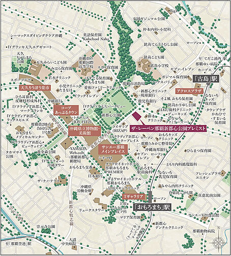 ザ・レーベン那覇新都心公園プレミスト 現地案内図
