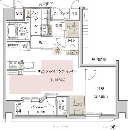 プレミスト京都 二条城北 間取り I