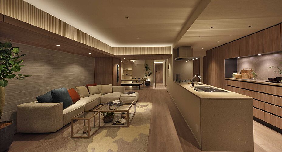 プレミスト京都 三条堀川 リビング・ダイニング・キッチン