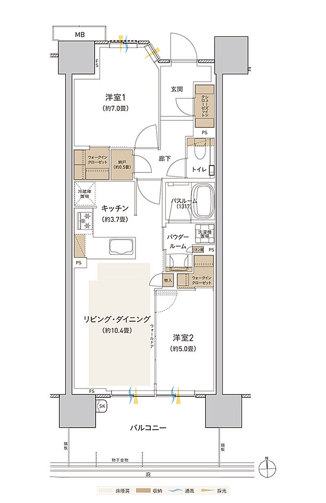 プレミストつくば研究学園 間取り BI1