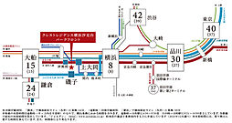 クレストレジデンス横浜汐見台パークフロント アクセス図