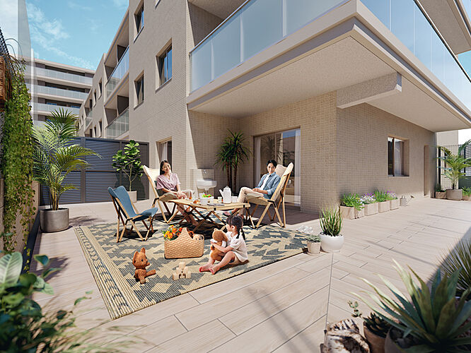 クレストフォルム横浜踊場 専用庭完成予想CG