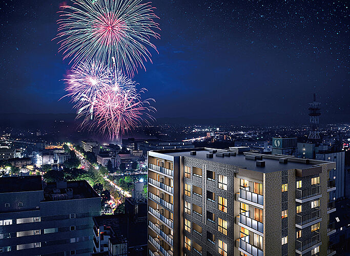 サンクレイドル高崎VII 外観完成予想CG