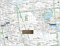 サンクレイドル新越谷 II 現地案内図