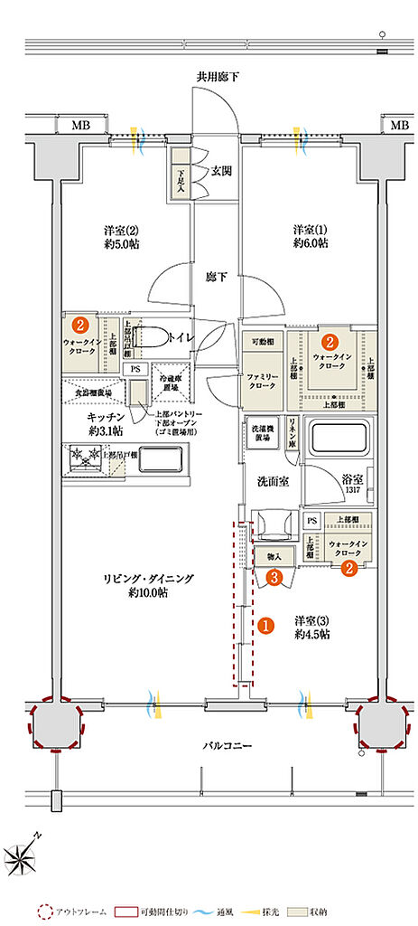 サンクレイドル桶川II 間取り F