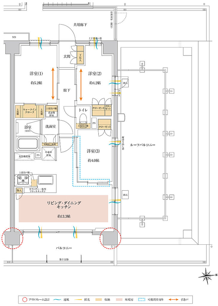 サンクレイドル南鳩ヶ谷ステーションウィズ 間取り Gr