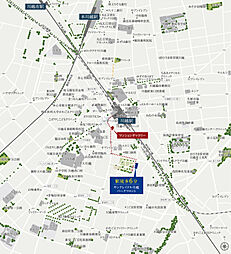 サンクレイドル川越パークフロント 現地案内図