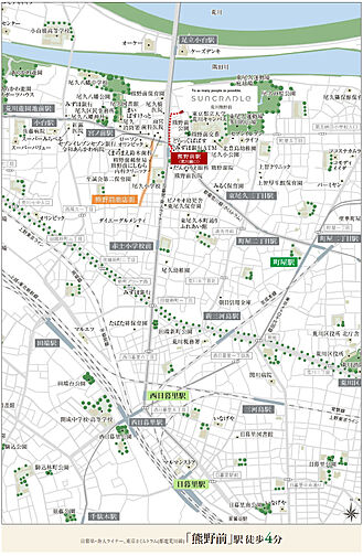 サンクレイドル荒川熊野前 現地案内図