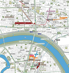 サンクレイドル五反野レジデンス 現地案内図