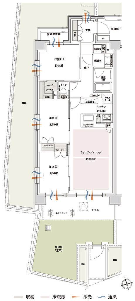 サンクレイドル新小岩II 間取り Hg