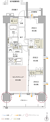 サンクレイドル青砥II 間取り D