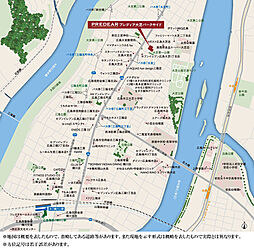 プレディア大芝パークサイド 現地案内図