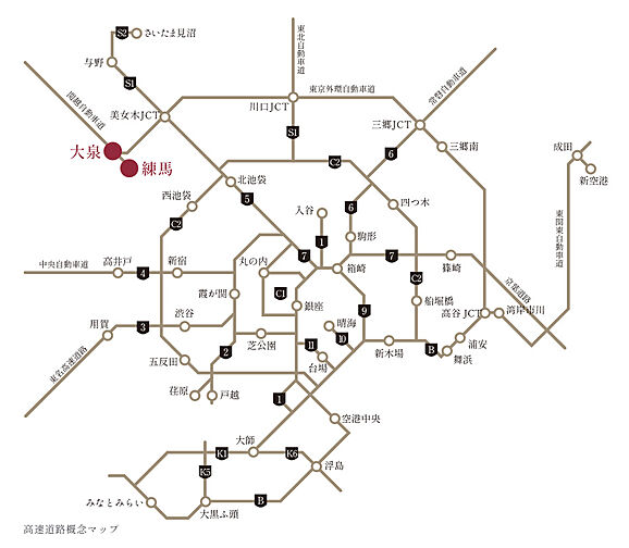 グランドメゾン THE 石神井公園 アクセス図
