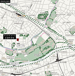 ディアナコート永福町翠景 現地案内図