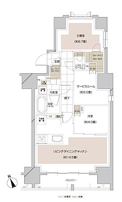 ピアース大井仙台坂Hill Top 間取り B