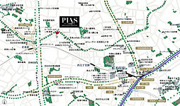 ピアース三軒茶屋テラス 現地案内図