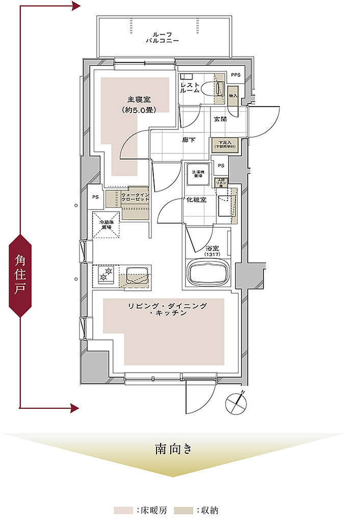 ピアース三軒茶屋テラス 間取り Mr