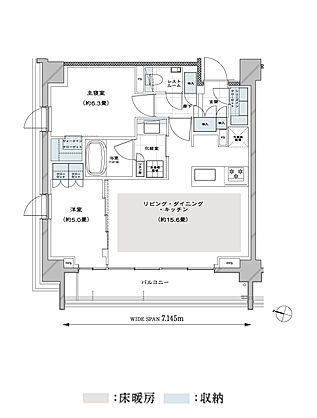 ディアナコート都立大学翠景 間取り E
