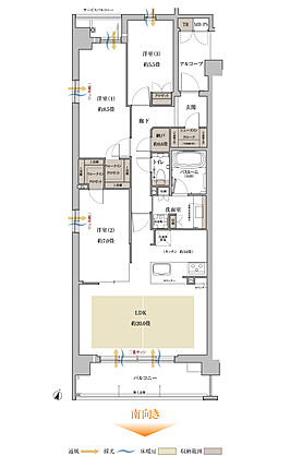 ワコーレ芦屋宮塚町 薫風の邸 間取り B
