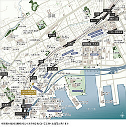 ワコーレ神戸元町ザ・ゲートタワー 現地案内図